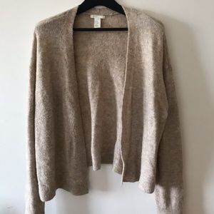 Comfy Oversized Warm Beige Cream Cardigan H&M XS